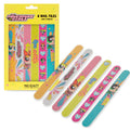 Set of Powerpuff Girls nail files with packaging on a white background