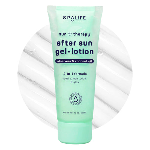 SpaLife after sun gel-lotion tube on a white background