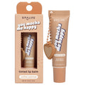 Spa Life tinted lip balm with packaging on a white background