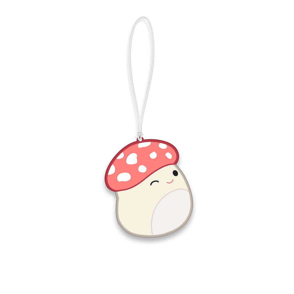  Mushroom-shaped car air freshener on a white background