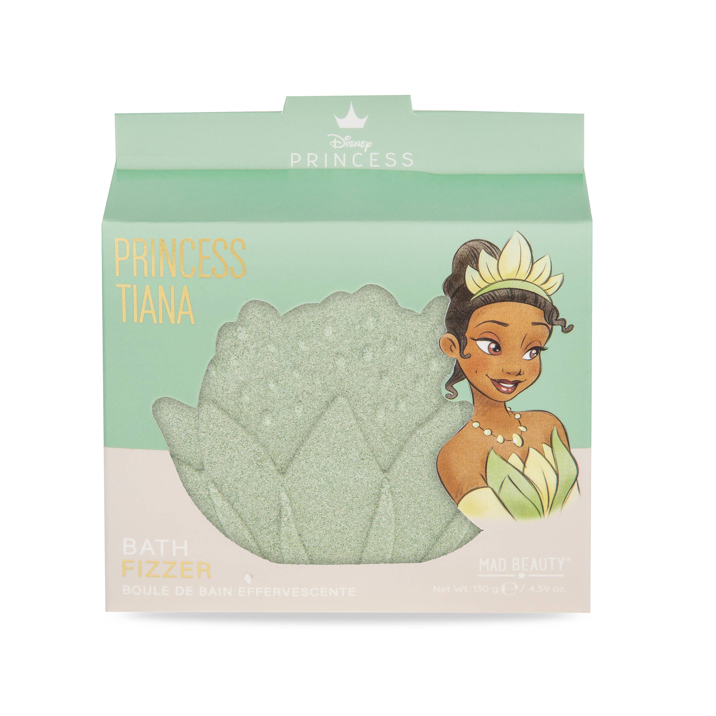 Disney Princess Tiana bath fizzer packaging on a white background