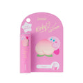 Lip cream pink packaging with Kirby character on a white background